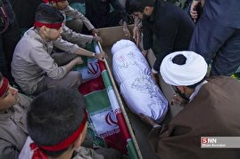 تشییع و خاکسپاری پیکر پاک شهید گمنام در شیراز