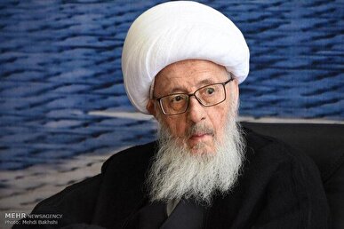 برپایی دسته عزای شهادت امیرالمومنین (ع) با حضور آیت الله وحید خراسانی