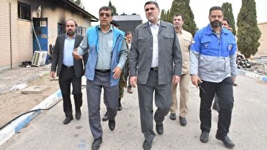 بازدید رئیس سازمان مدیریت‌بحران کشور از محل تعرض به خط انتقال آب شرب یزد