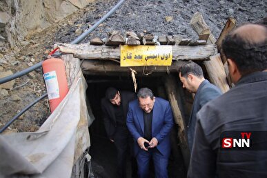 حضور وزیر صمت در معدن مهماندویه دامغان+تصاویر