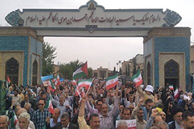 هم‌صدایی مردم فارس با ملت مظلوم فلسطین