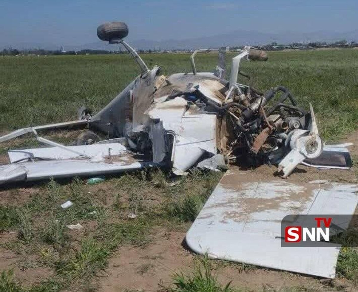 سقوط بالگرد آموزشی در فرودگاه قزوین