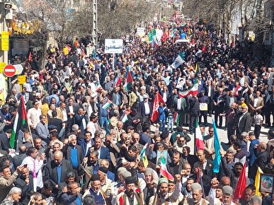 یاسوج یک‌صدا برای قدس، فریاد حمایت از فلسطین در روز جهانی قدس+تصاویر