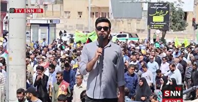 راهپیمایی مردم برازجان در روز قدس / مردمان بوشهر بار دیگر نشان دادند در خط حمایت از مقاومت قرار دارند