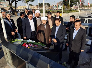 سخنگوی قوه قضاییه به شهیدان قزوین ادای احترام کرد