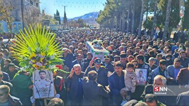 مشروح مراسم تشییع پیکر مطهر شهید مرزبان رحیم مجیدی مهر در یاسوج + فیلم