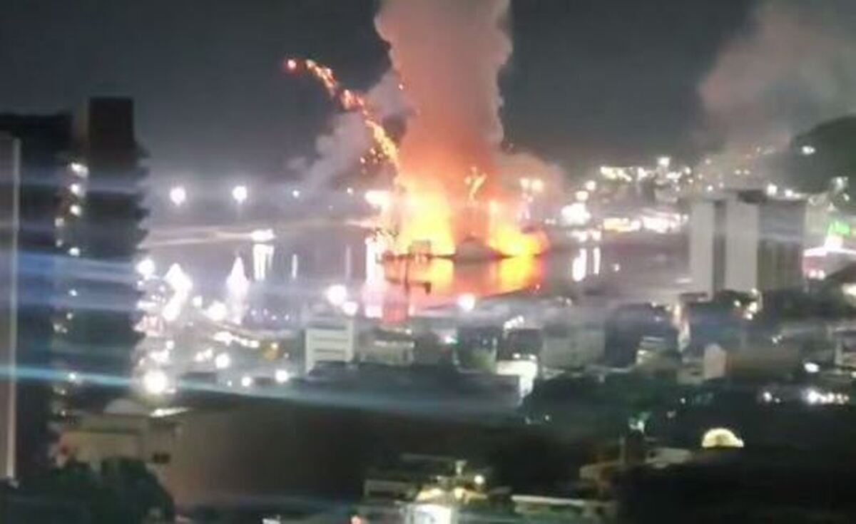 شنیده شدن صدای انفجارهای مهیب در کاراکاس + فیلم