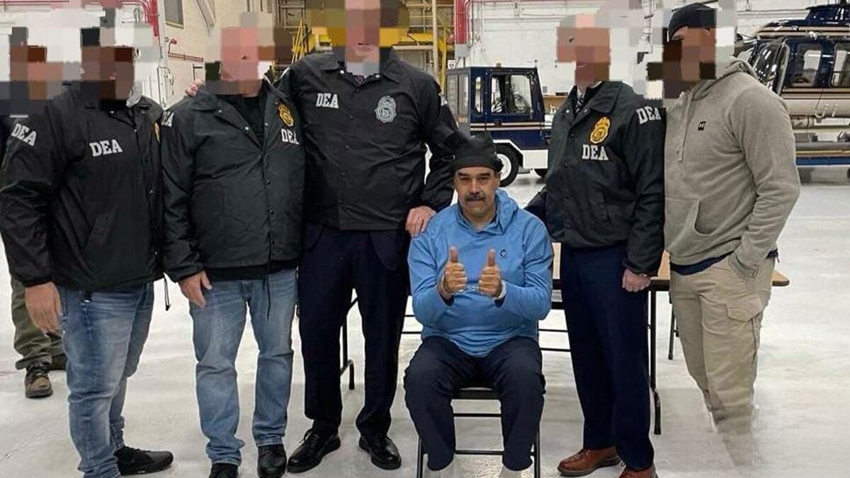 اولین تصاویر از نیکلاس مادورو، رئیس‌جمهور ونزوئلا پس از انتقال وی به نیویورک