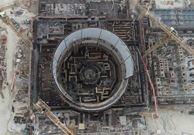 راکتور بوشهر قد می‌کشد / نصب حلقه سوم پوسته محافظ راکتور نیروگاه اتمی بوشهر به پایان رسید