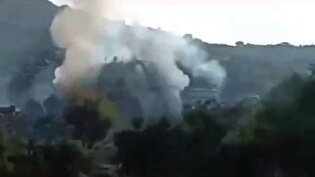 تصاویر حمله هوایی عربستان به منطقه‌ای در جنوب یمن