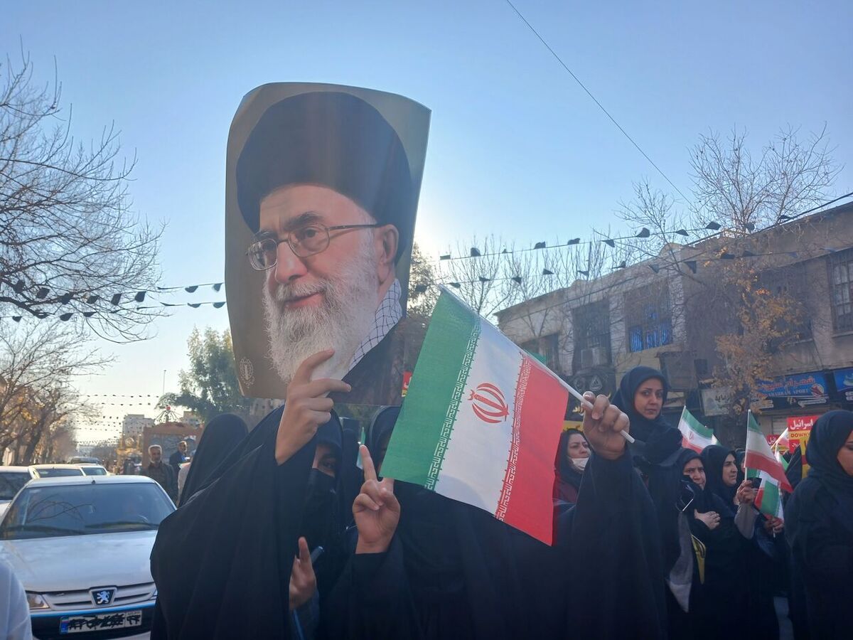 راهپیمایی مردم لرستان در محکومیت اغتشاشات و حمایت از امنیت ملی