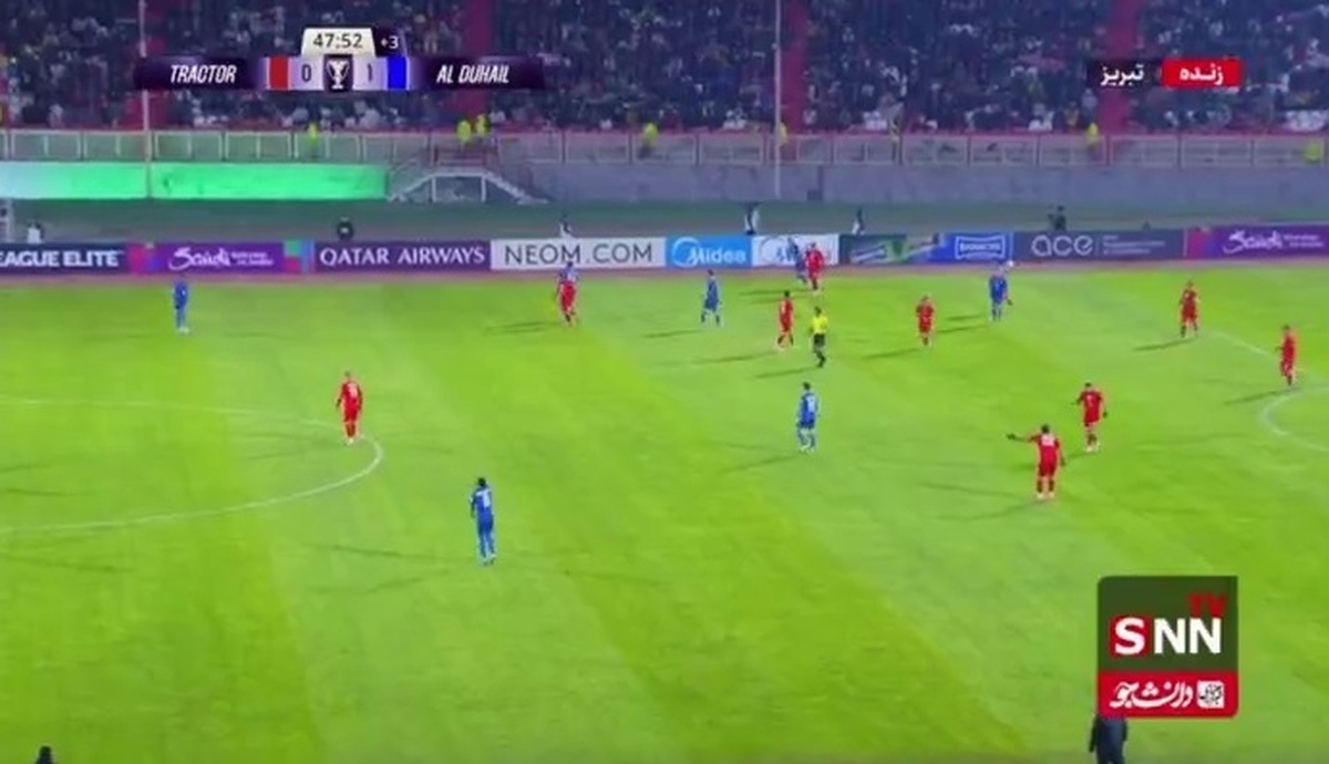 پایان نیمه اول/ الدحیل با تک گل پیانتک پیروز به رختکن رفت/ تراکتور ۰ - ۱ الدحیل