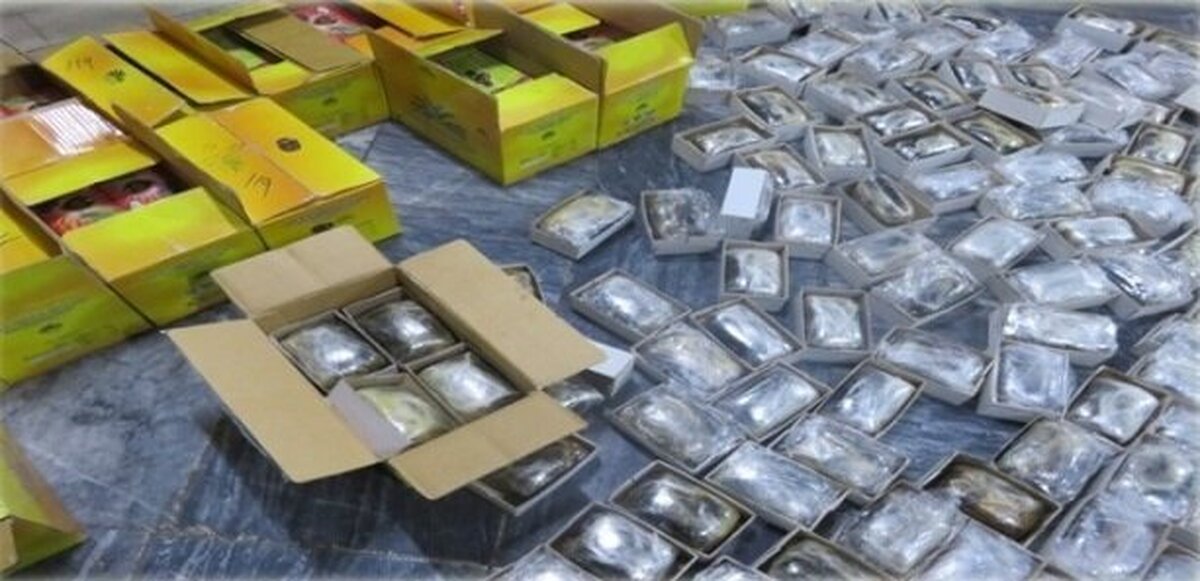 ۵۲ کیلو خرما آغشته شده به مخدر شیشه کشف شد