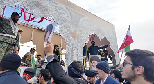 مردم قم شهدای حافظ امنیت را تشییع کردند+فیلم