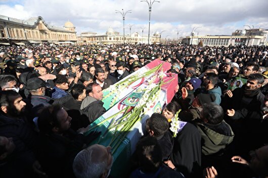 تشییع ۲ شهید مدافع امنیت در همدان