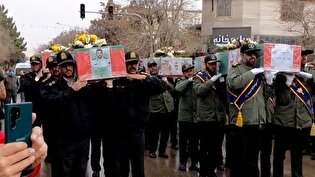 تشییع ۶ شهید مدافع امنیت در بجنورد