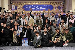 دیدار خانواده شهدای اقتدار با رهبر انقلاب در روز میلاد امیرالمومنین علیه‌السلام