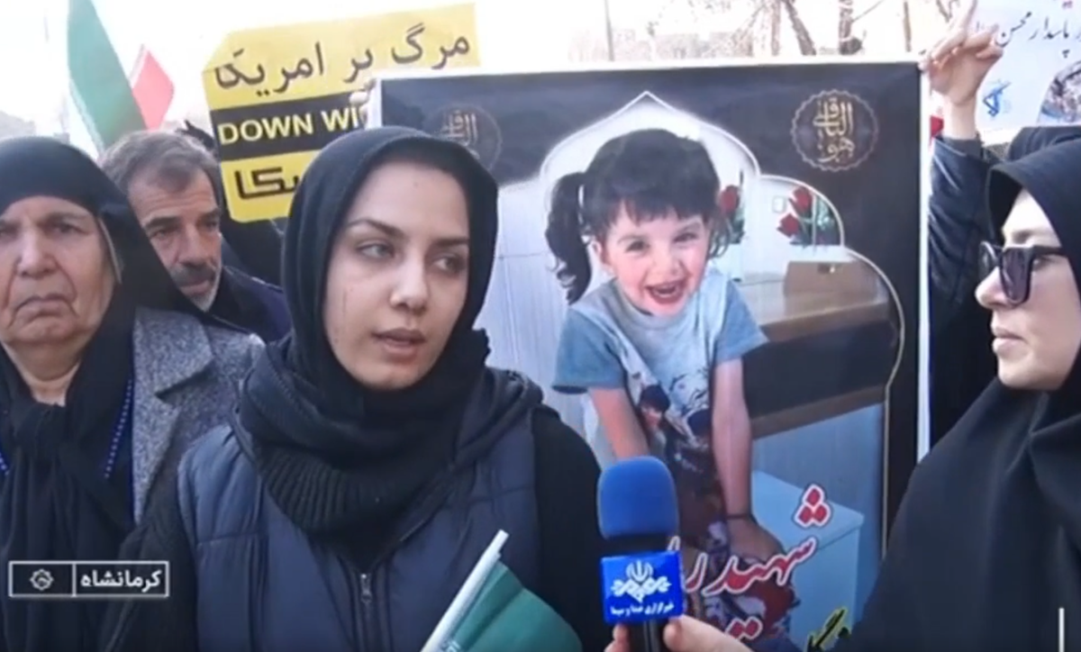 مادر شهیده ملینا اسدی: امروز روز جشن ملینای من؛ شهید کوچک کرمانشاه است/ این چند روز یک ایران برای دخترم ناراحت بود +فیلم