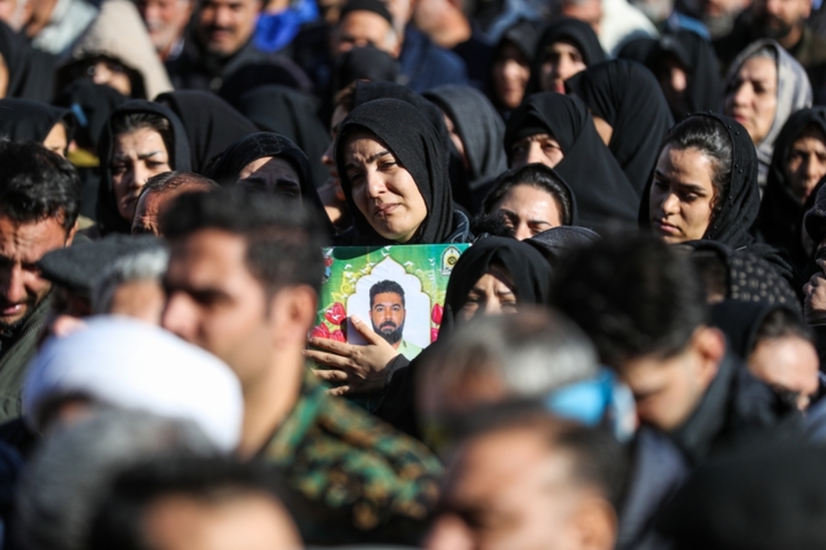 وداع مازندرانی‌ها با سه شهید امنیت