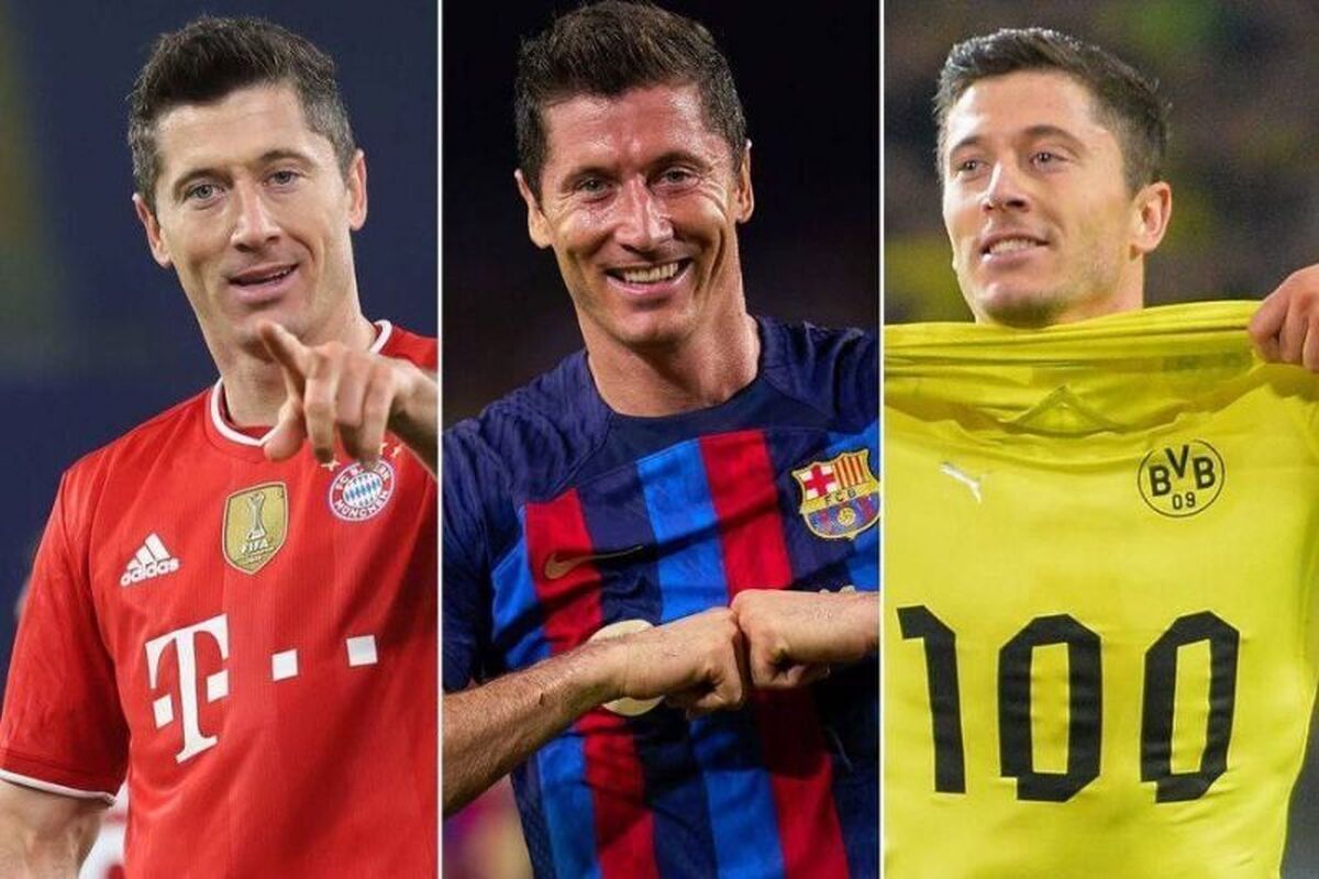 گل دوم بارسلونا توسط رابرت لواندوفسکی در دقیقه ۳+۴۵ + فیلم