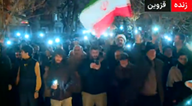 قزوین یکپارچه میدان‌دار حمایت از حافظان امنیت+فیلم