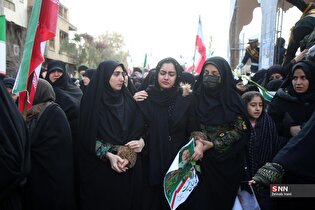 تشییع پیکر دو شهید حمله اغتشاشگران در قم