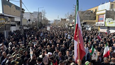 حضور پرشور مردم یاسوج در تجمع بزرگ حامیان ولایت و محکومیت آشوبگران+عکس و فیلم