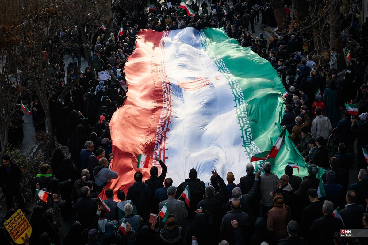 آنچه برجای مانده پرچم ایران است + فیلم