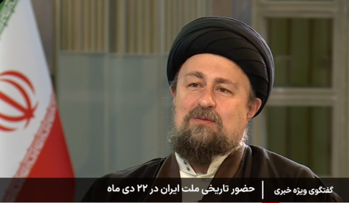 سید حسن خمینی: هیچ مقطعی در تاریخ ایران شاهد همچنین خشونت نیست / حماسه دیروز ملت آب سردی برای دشمنان است + فیلم