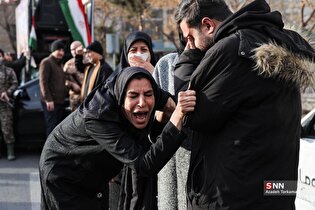 تشییع دو شهید مدافع امنیت در محله نازی آباد تهران