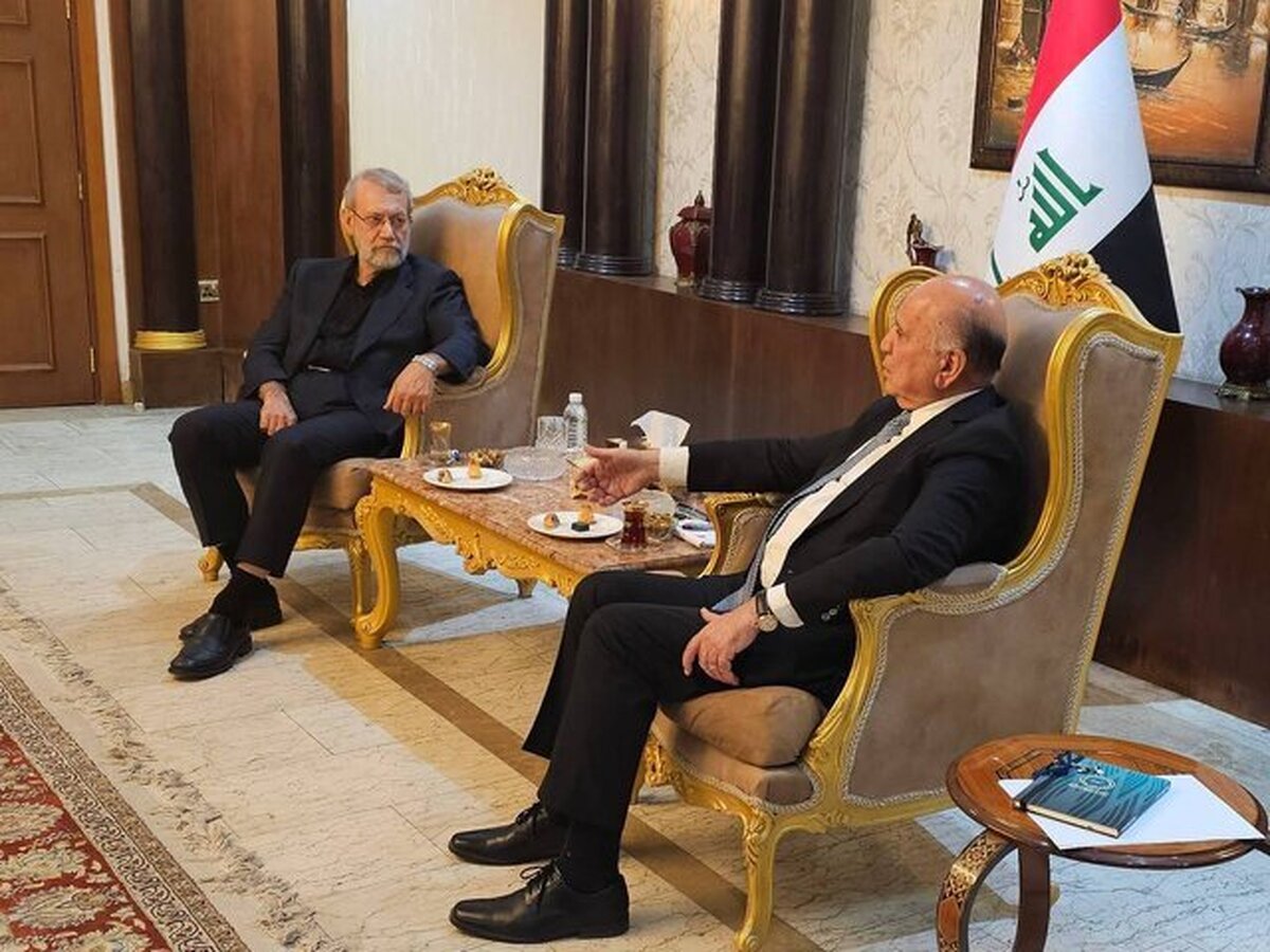 دیدار و رایزنی علی لاریجانی  با فواد حسین در مورد روابط فی مابین و مسائل منطقه  + فیلم