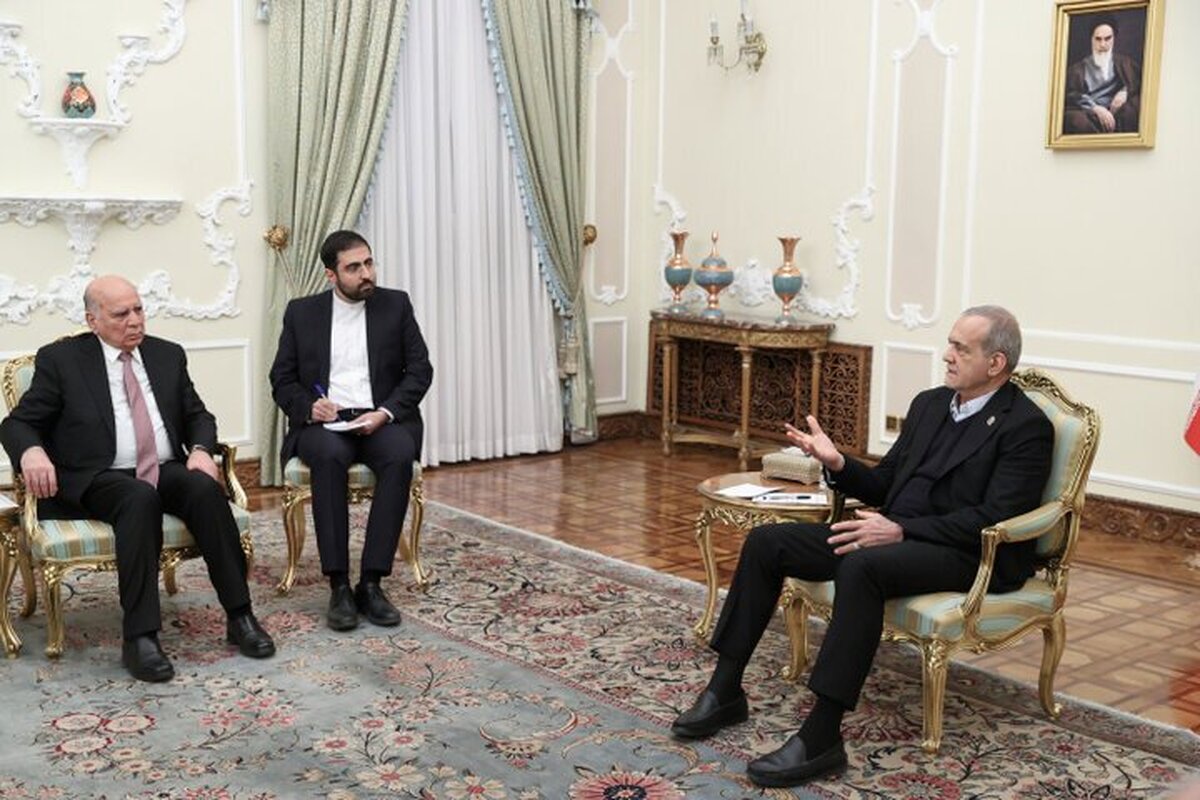 وزیر خارجه عراق به دیدار پزشکیان آمد