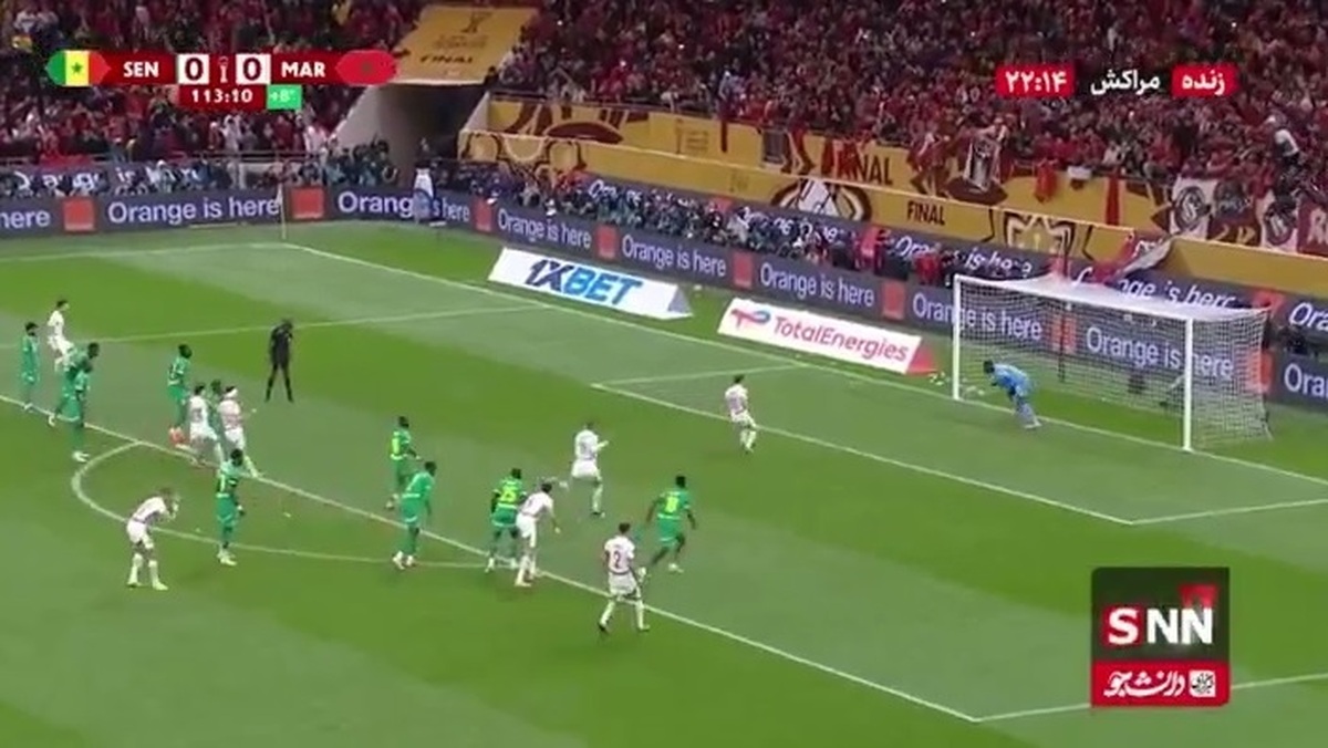 خراب کردن پنالتی توسط ابراهیم دیاز/ سنگال ۰ - ۰ مراکش