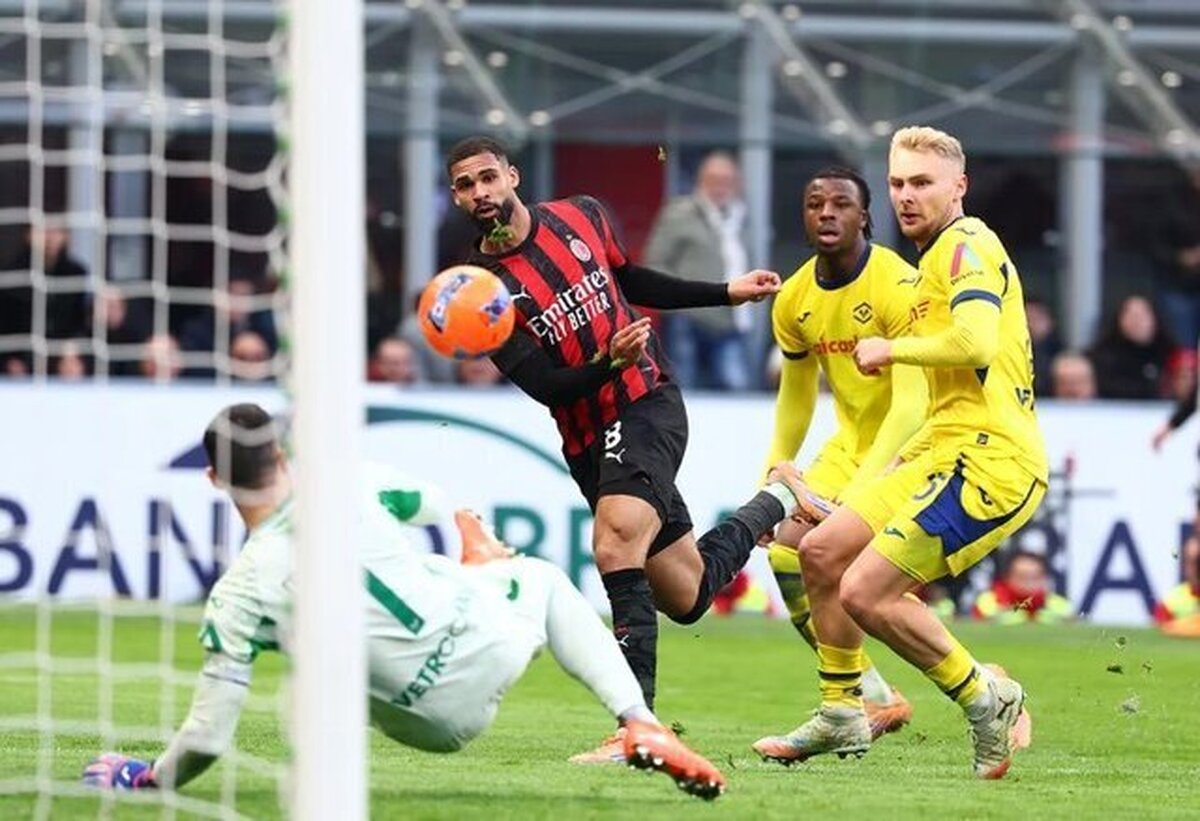 پیروزی میلان مقابل لچه / اختلاف ۳ امتیازی با صدر جدول