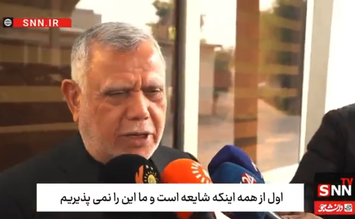 هادی العامری: انحلال الحشد الشعبی شایعه است + فیلم