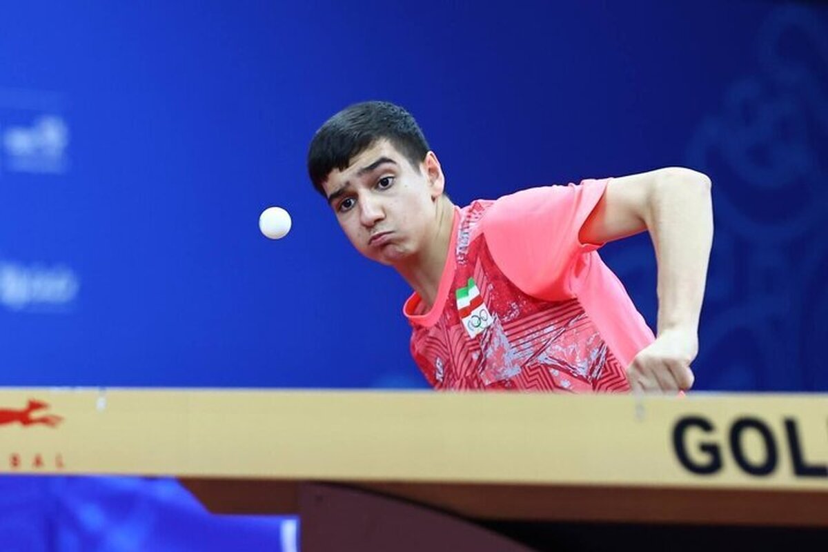 صعود بنیامین فرجی به نیمه نهایی مسابقات تنیس روی میز بین المللی رده سنی زیر 17 سال قطر