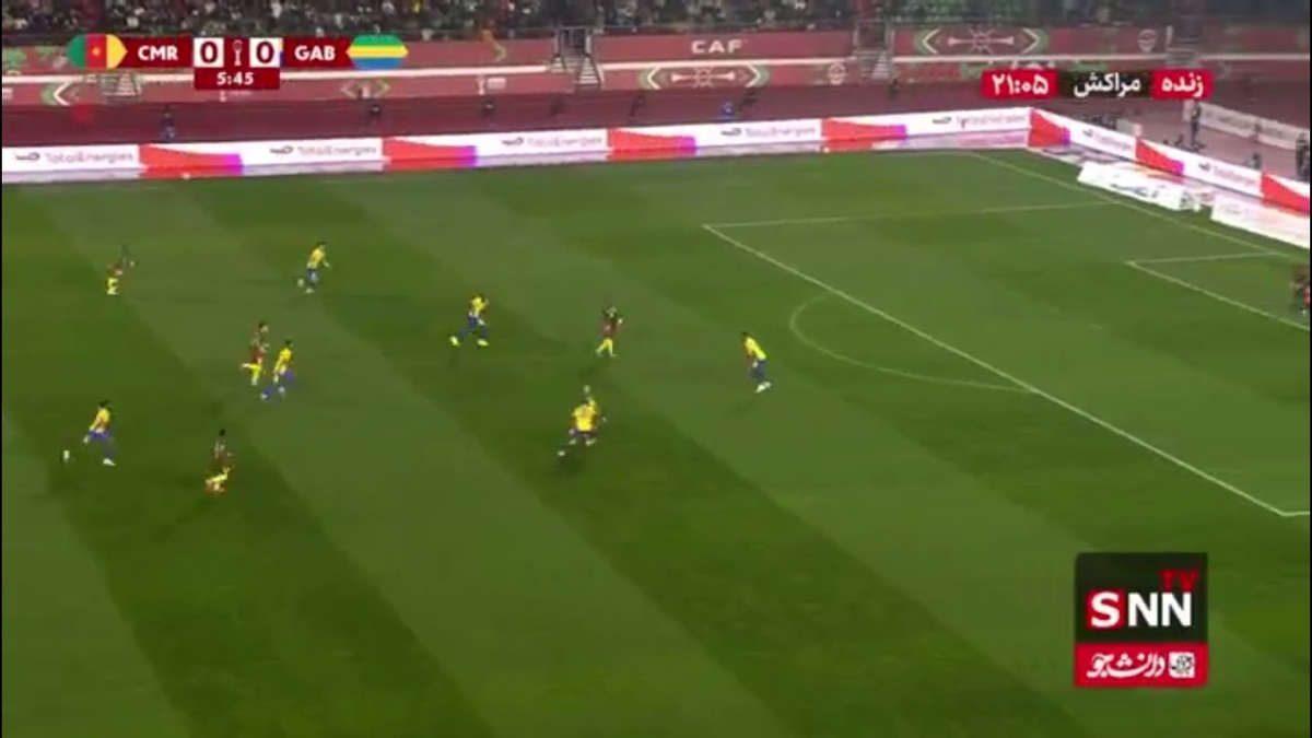 گل اول کامرون به گابن توسط اتا ایونگ در دقیقه ۹