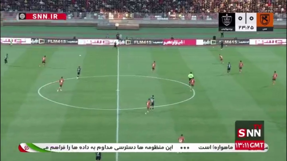 گل‌ اول پرسپولیس به مس رفسنجان توسط سروش رفیعی در دقیقه 24