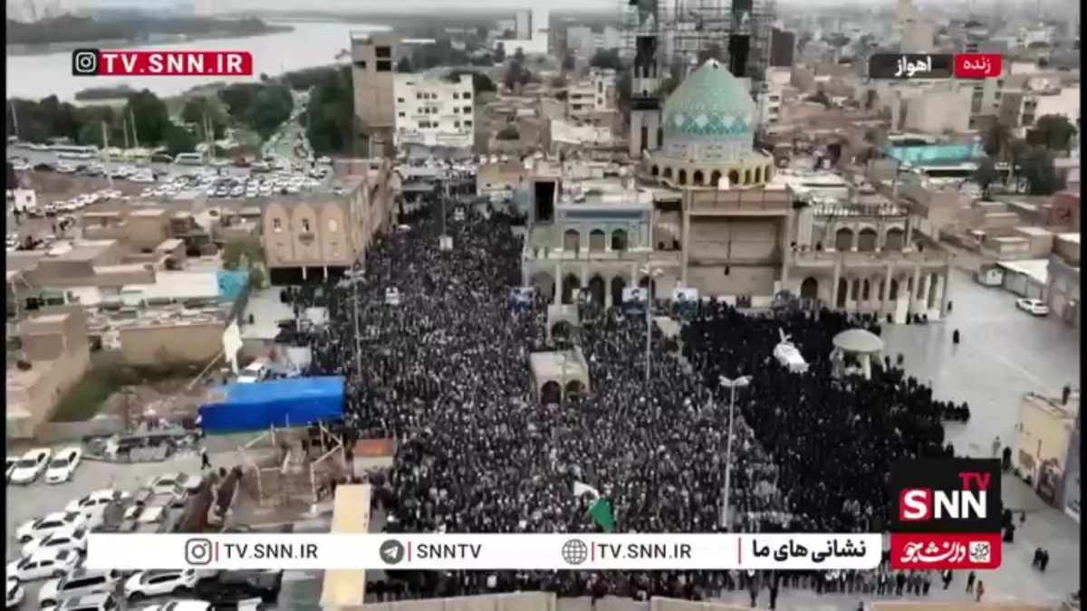 تشییع پیکر آیت الله شفیعی با حضور پرشور مردم خوزستان