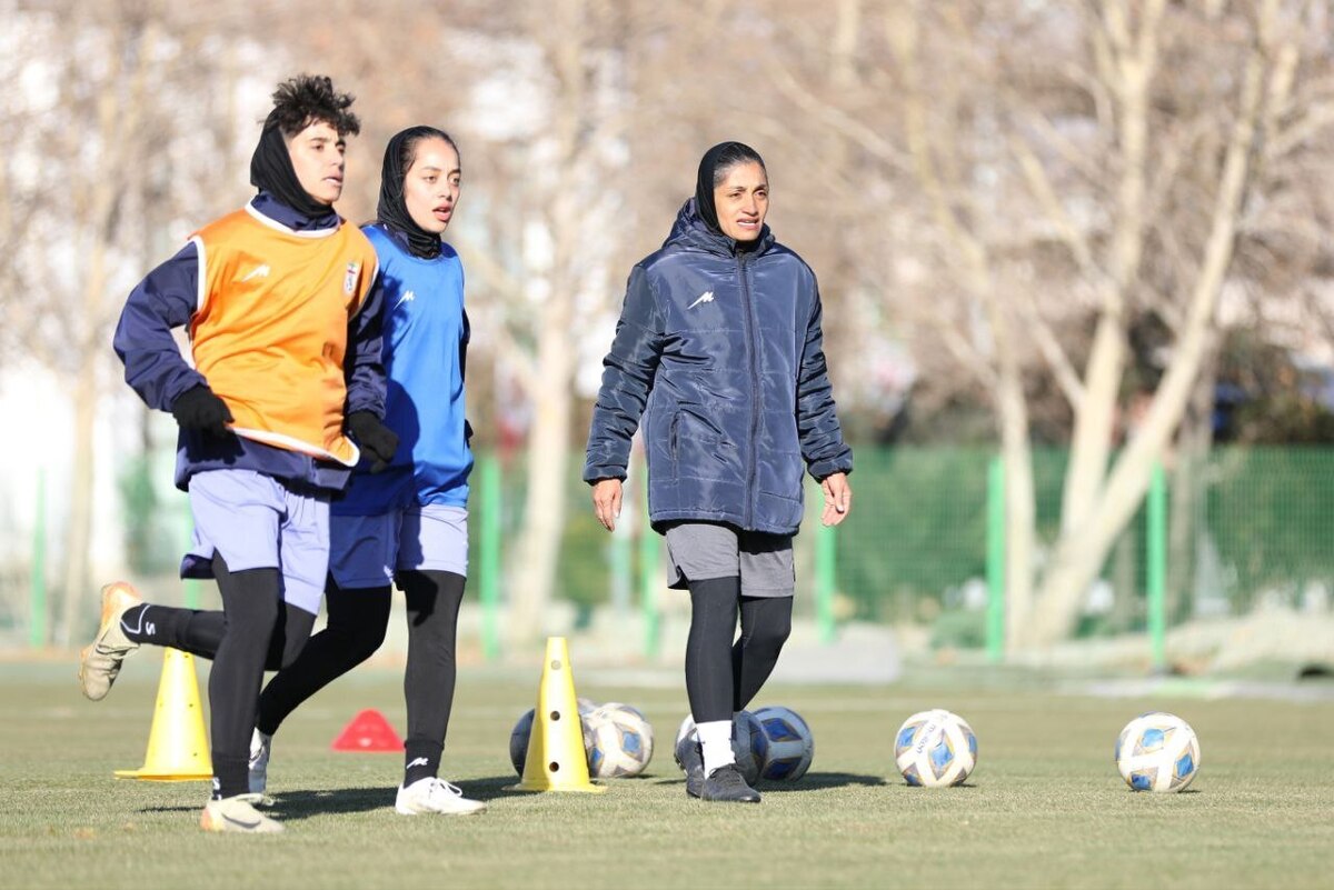 تمرین تیم ملی فوتبال بانوان ایران برگزار شد