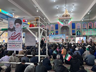 حضور انقلابی مردم دیار حاج قاسم در مراسم گرامیداشت حماسه ۹ دی+فیلم و عکس