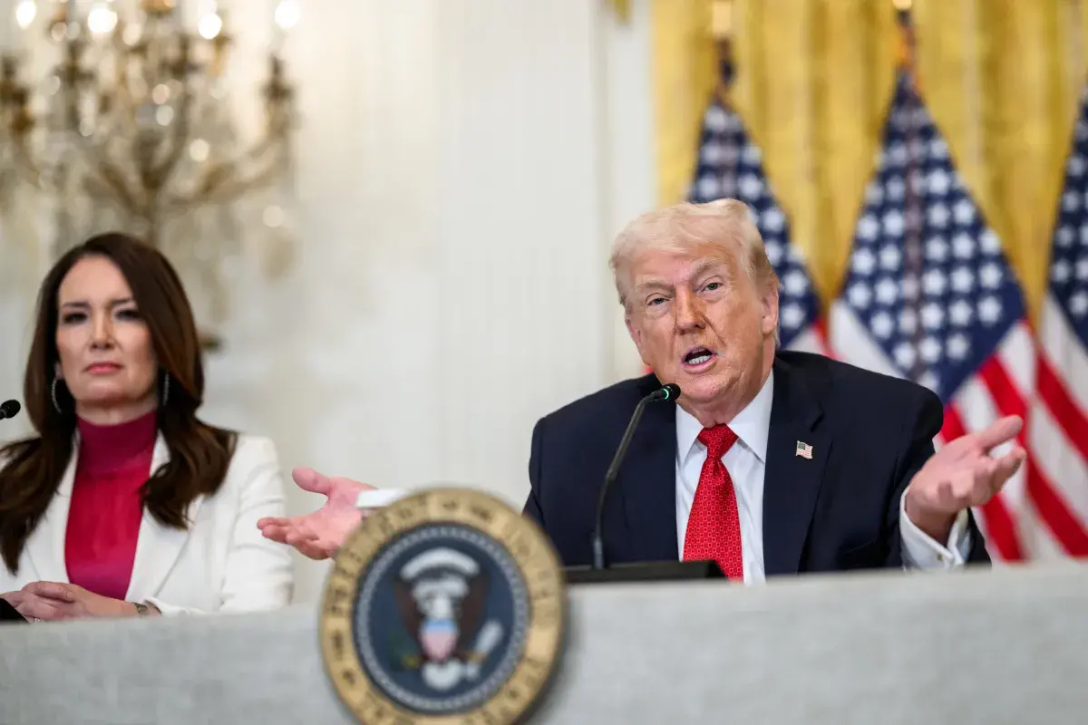 ترامپِ زورگو و غارتگر مدعی شد: ایران زورگوی خاورمیانه بود، اما دیگر نمی‌تواند زورگویی کند؛ کشور‌هایی مثل عربستان، امارات و قطر حالا بدون ترس می‌توانند تصمیم بگیرند + فیلم