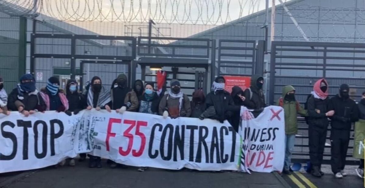 سرکوب معترضان ضد صهیونیست مقابل یک کارخانه اسلحه&zwnj;سازی در اسکاتلند