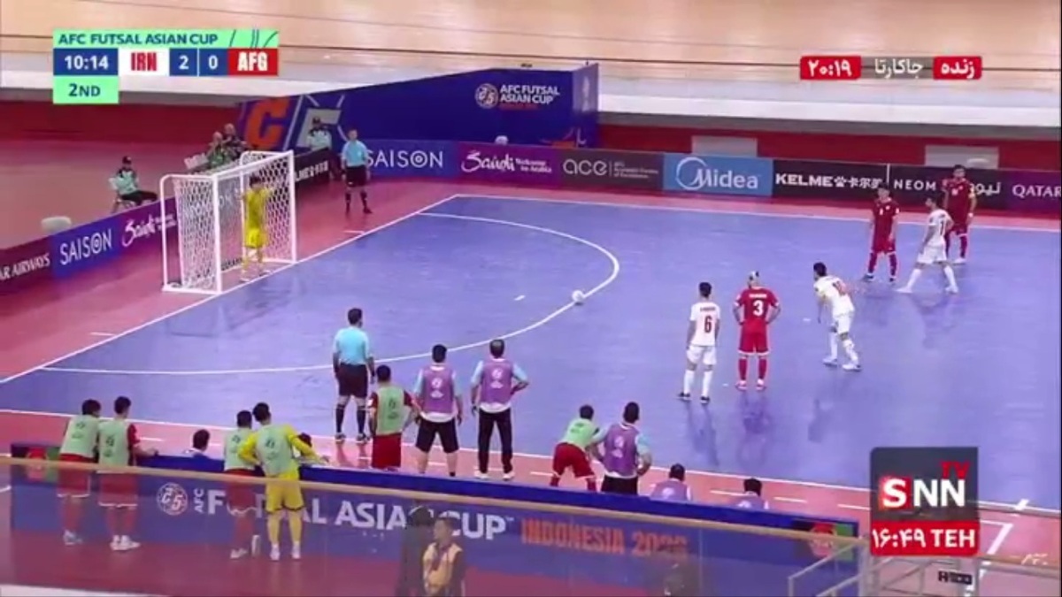 گل سوم ایران به افغانستان با دبل حسین طیبی در دقیقه 10 نیمه دوم