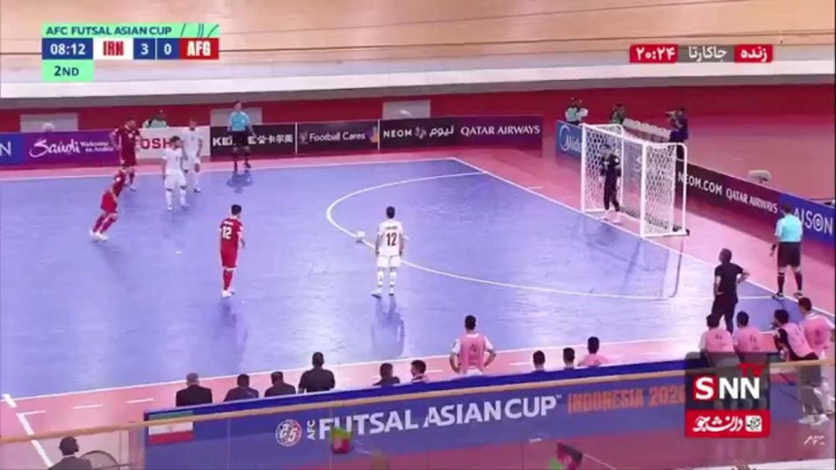 گل اول و دوم افغانستان به ایران در دقیقه 13 و 14 نیمه دوم