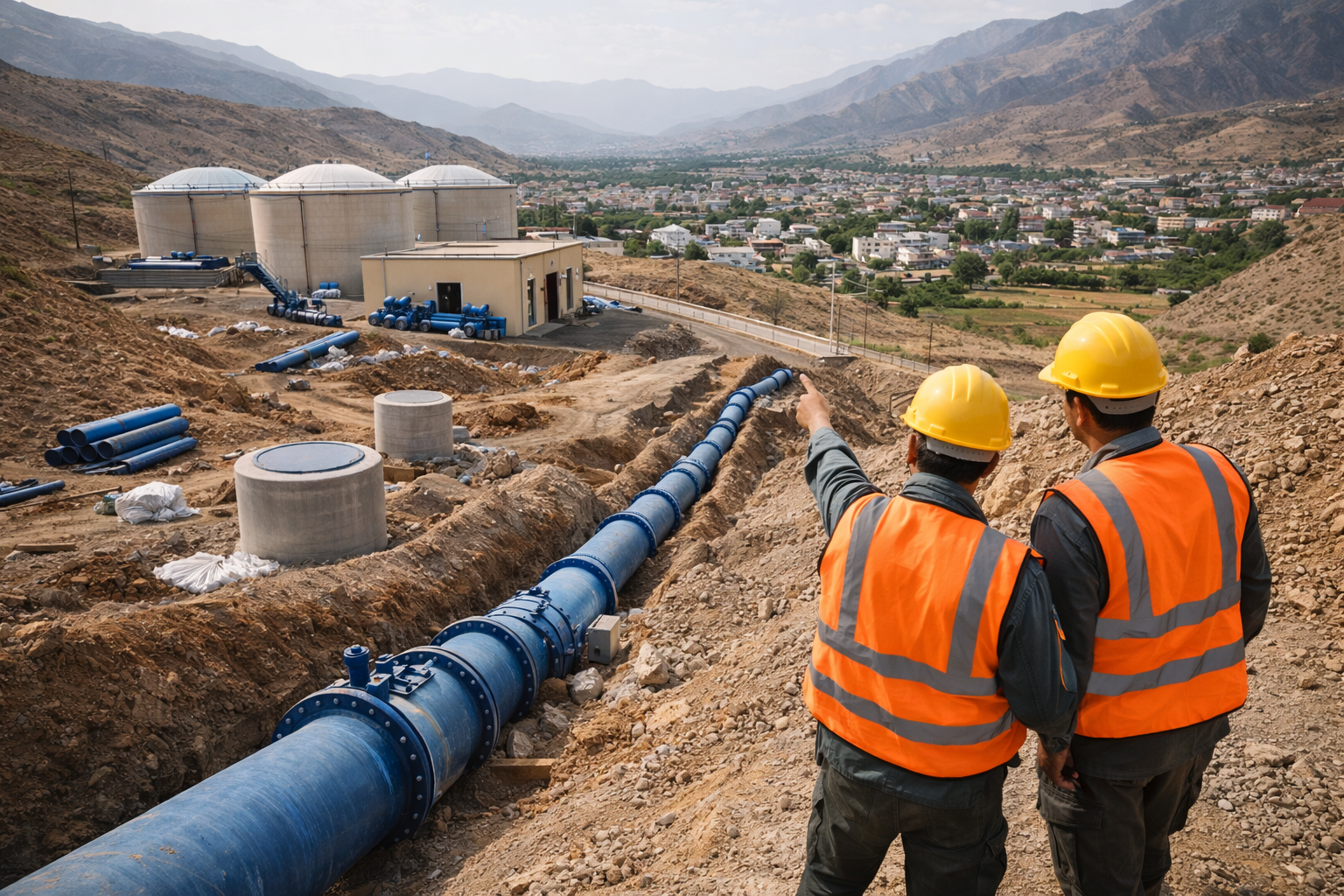 پیشرفت ۹۰ درصدی پروژه تأمین آب شرب شهر رابر