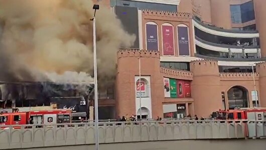 گزارش خبرنگار SNNTV از آتش سوزی در بازارچه جنت در محله جنت آباد تهران