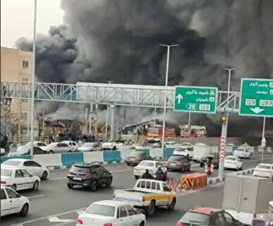 گزارش خبرنگار SNNTV از آتش سوزی در بازارچه جنت در محله جنت آباد تهران + فیلم