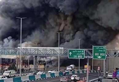 حادثه آتش سوزی بازار جنت تا کنون مصدومی نداشته است + فیلم