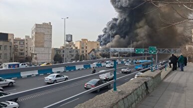 سخنگوی آتش نشانی تهران: آتش‌سوزی بازارچه جنت بسیار گسترده است + فیلم